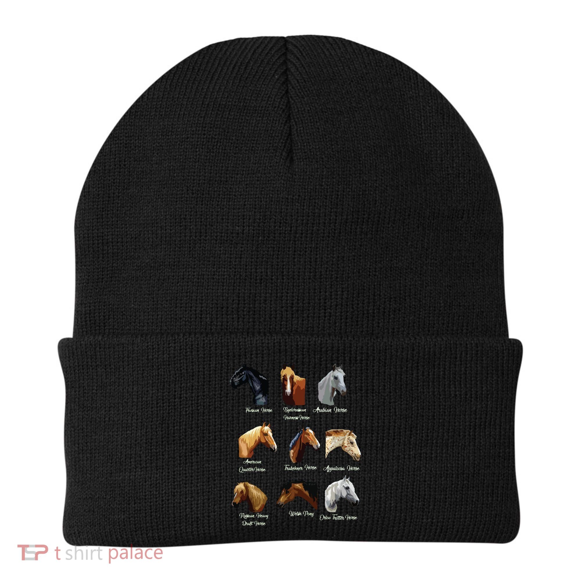 Horse Breeds Equestrian Horseback Riding Gift Beanie
