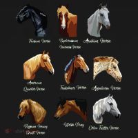 Horse Breeds Equestrian Horseback Riding Gift Mousepad thumb 1