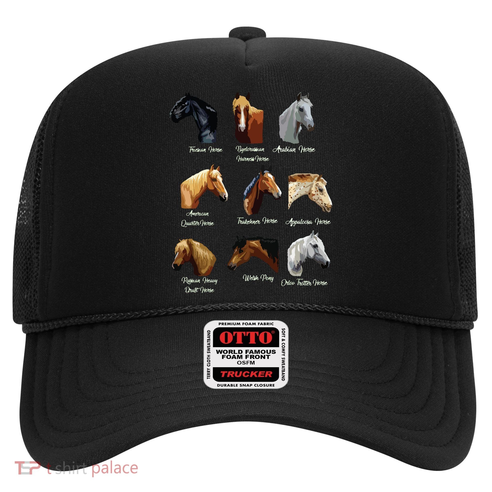 Horse Breeds Equestrian Horseback Riding Gift Hat
