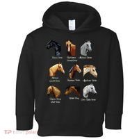 Horse Breeds Equestrian Horseback Riding Gift Toddler Hoodie thumb 0