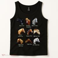 Horse Breeds Equestrian Horseback Riding Gift Tank Top thumb 2