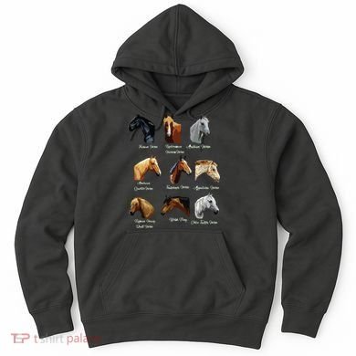 Horse Breeds Equestrian Horseback Riding Gift Hoodie