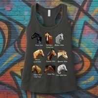 Horse Breeds Equestrian Horseback Riding Gift Women's Tank Top thumb 3