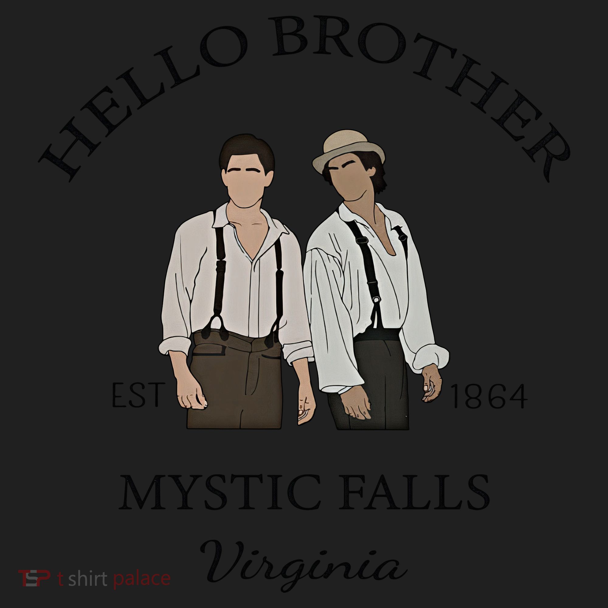 Hello Brother Est 1864 Mystic Falls Virginia Salvatore Hat
