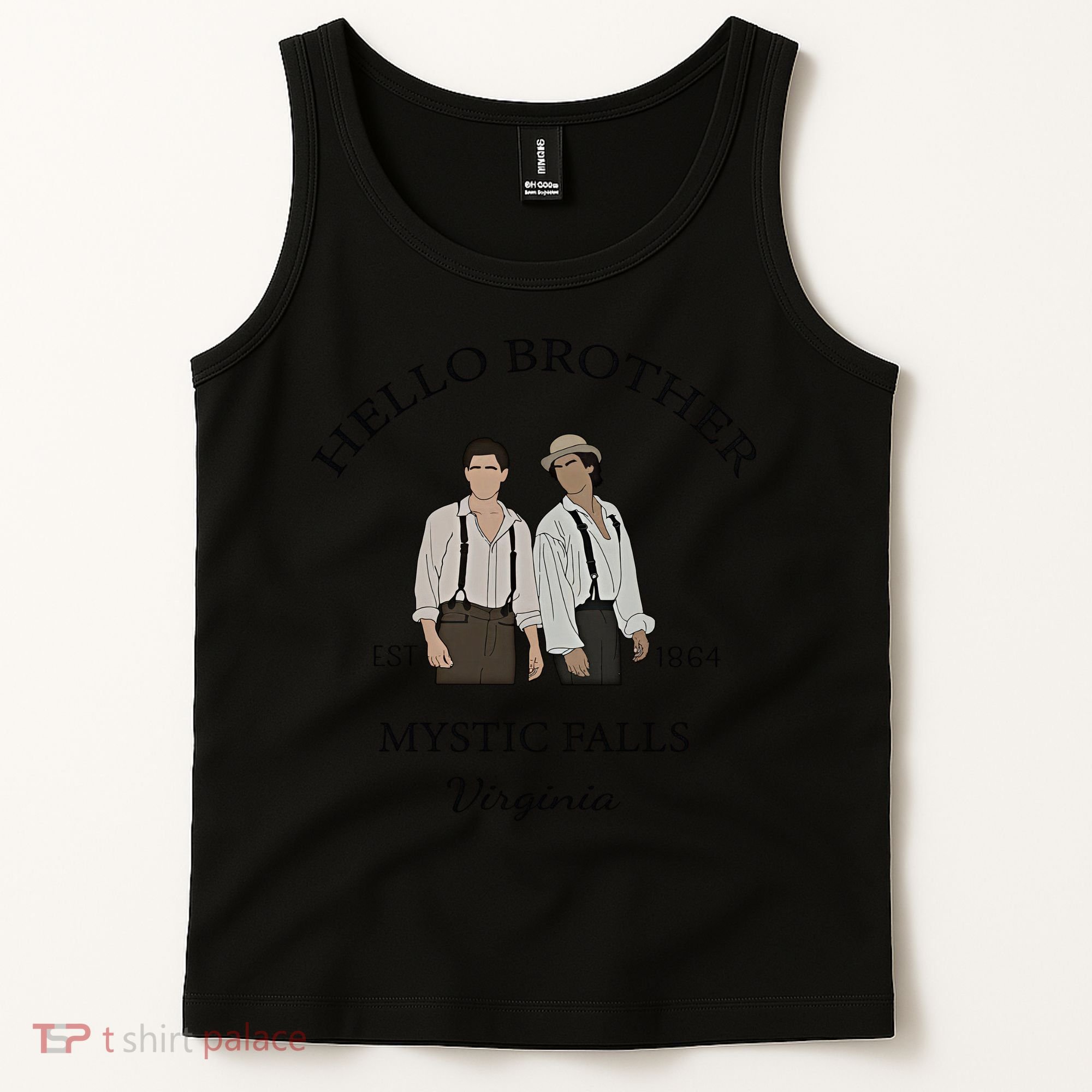 Hello Brother Est 1864 Mystic Falls Virginia Salvatore Tank Top