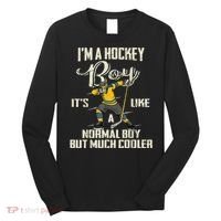 Hockey Boy Funny Gift Funny Dabbing Player Gift Boys Kids Bzr Great Gift Long Sleeve Shirt thumb 0