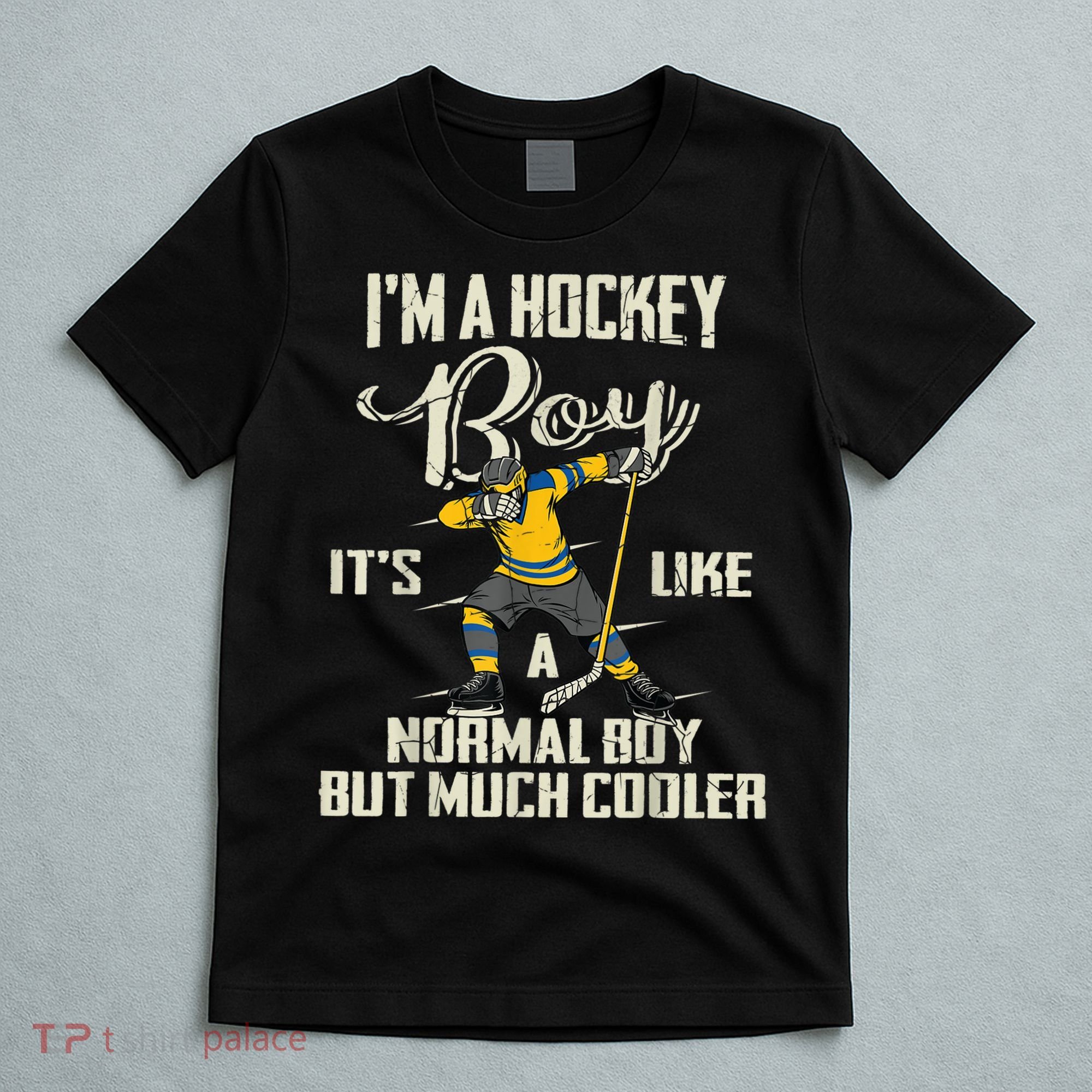 Hockey Boy Funny Gift Funny Dabbing Player Gift Boys Kids Bzr Great Gift T-Shirt