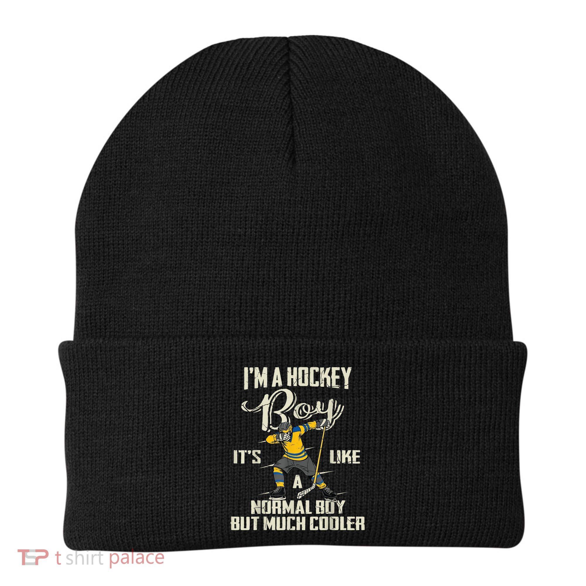 Hockey Boy Funny Gift Funny Dabbing Player Gift Boys Kids Bzr Great Gift Beanie