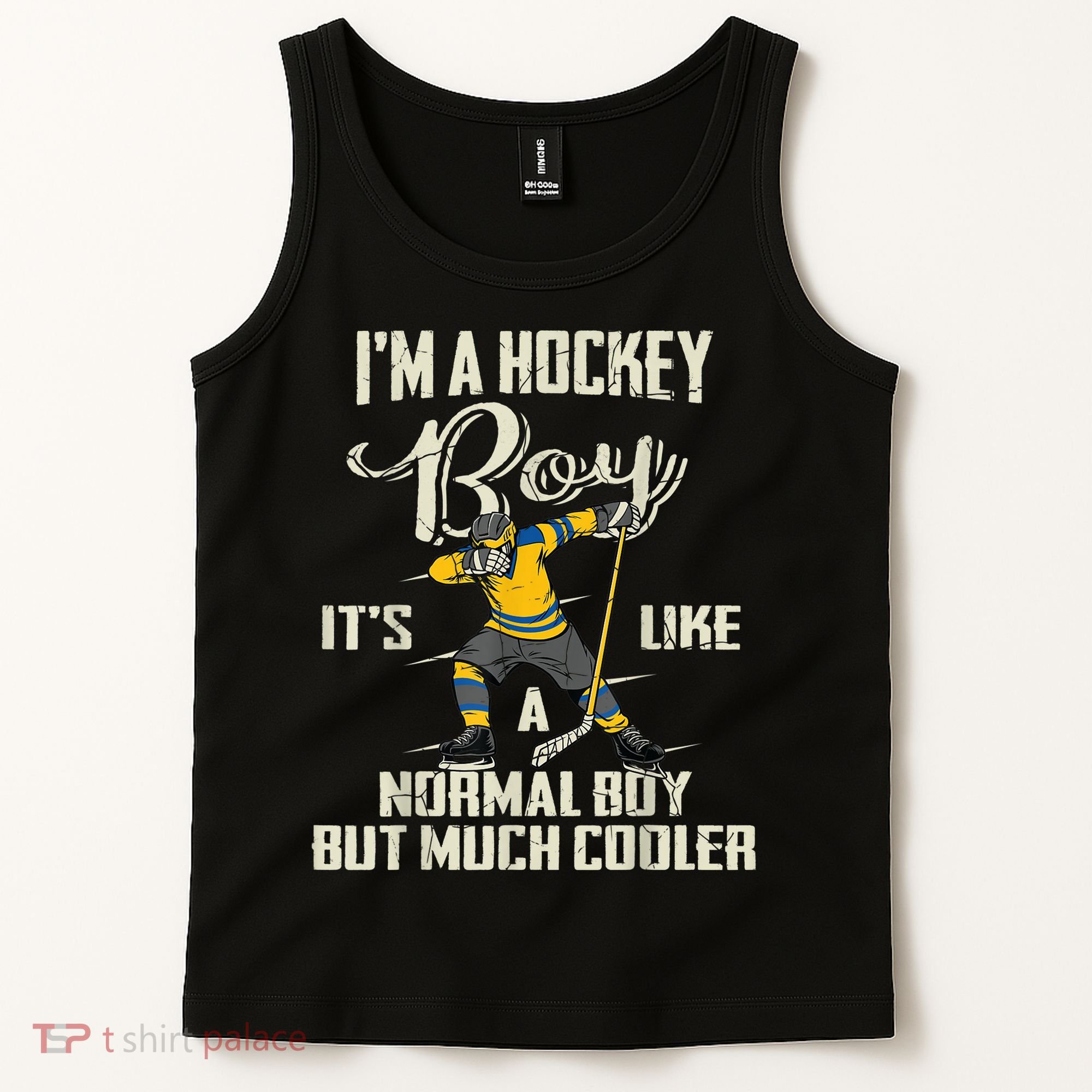 Hockey Boy Funny Gift Funny Dabbing Player Gift Boys Kids Bzr Great Gift Tank Top