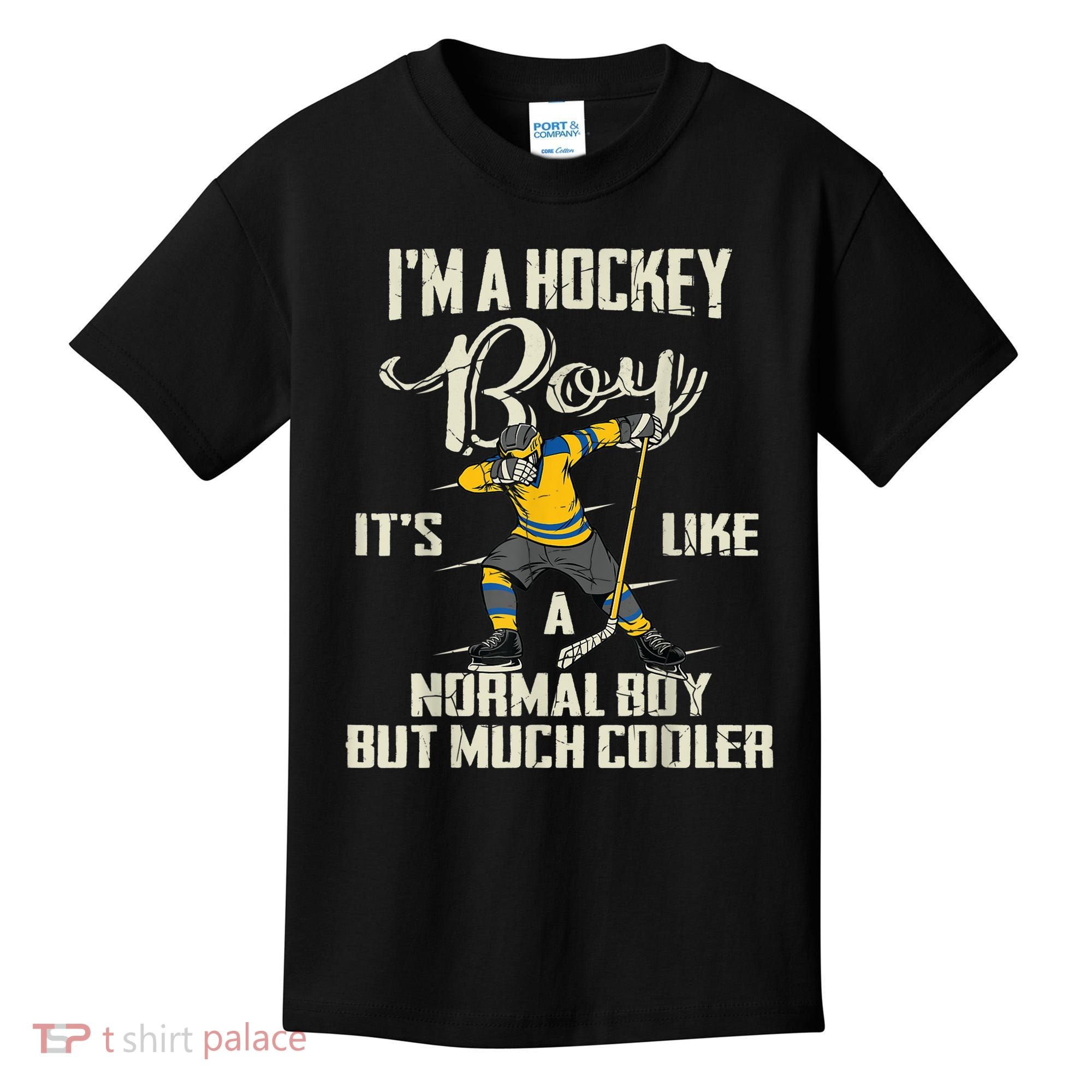 Hockey Boy Funny Gift Funny Dabbing Player Gift Boys Kids Bzr Great Gift Kids T-Shirt