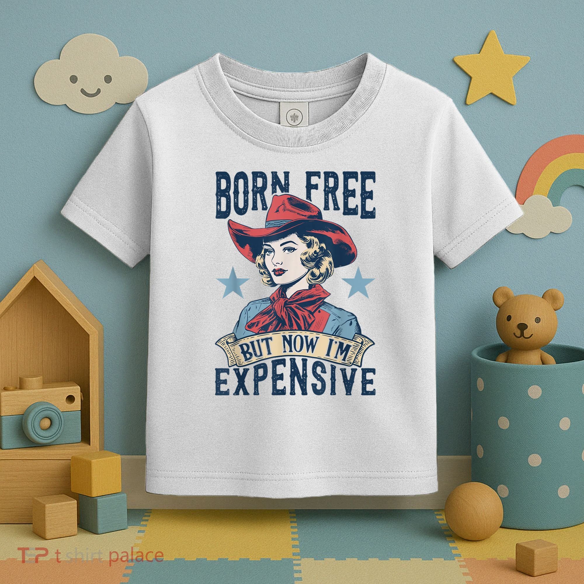 Hot Born Free But Now I’M Expensive Toddler T-Shirt