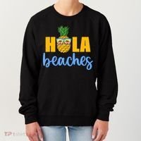 Hola Beaches Funny Beach Vacation Summer For Women's Sweatshirt thumb 0