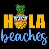 Hola Beaches Funny Beach Vacation Summer For Mousepad thumb 1
