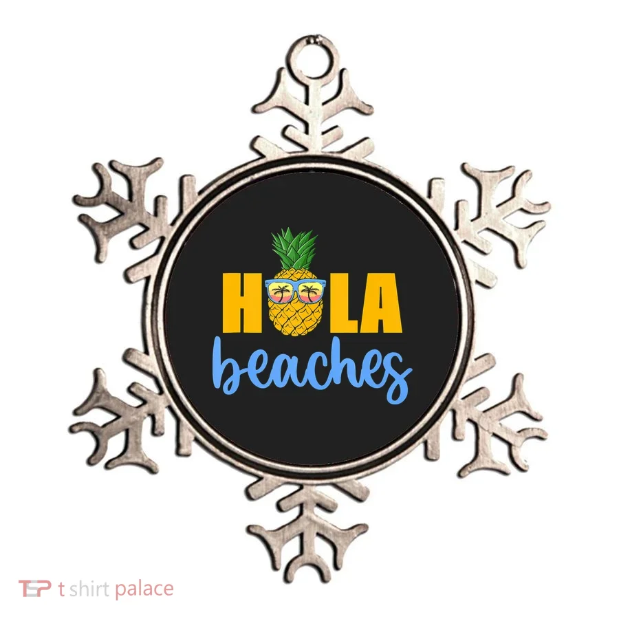Hola Beaches Funny Beach Vacation Summer For Ornament
