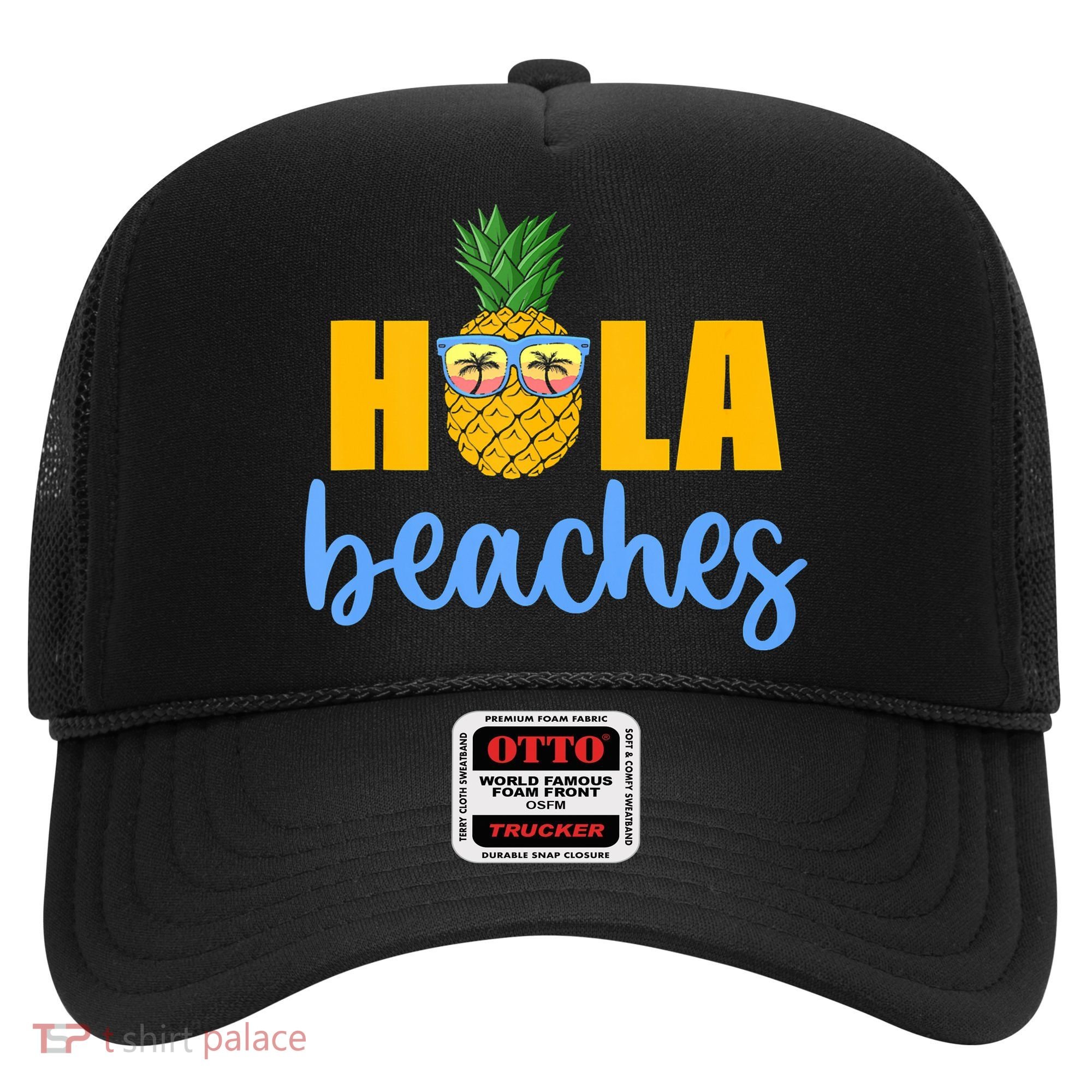 Hola Beaches Funny Beach Vacation Summer For Hat