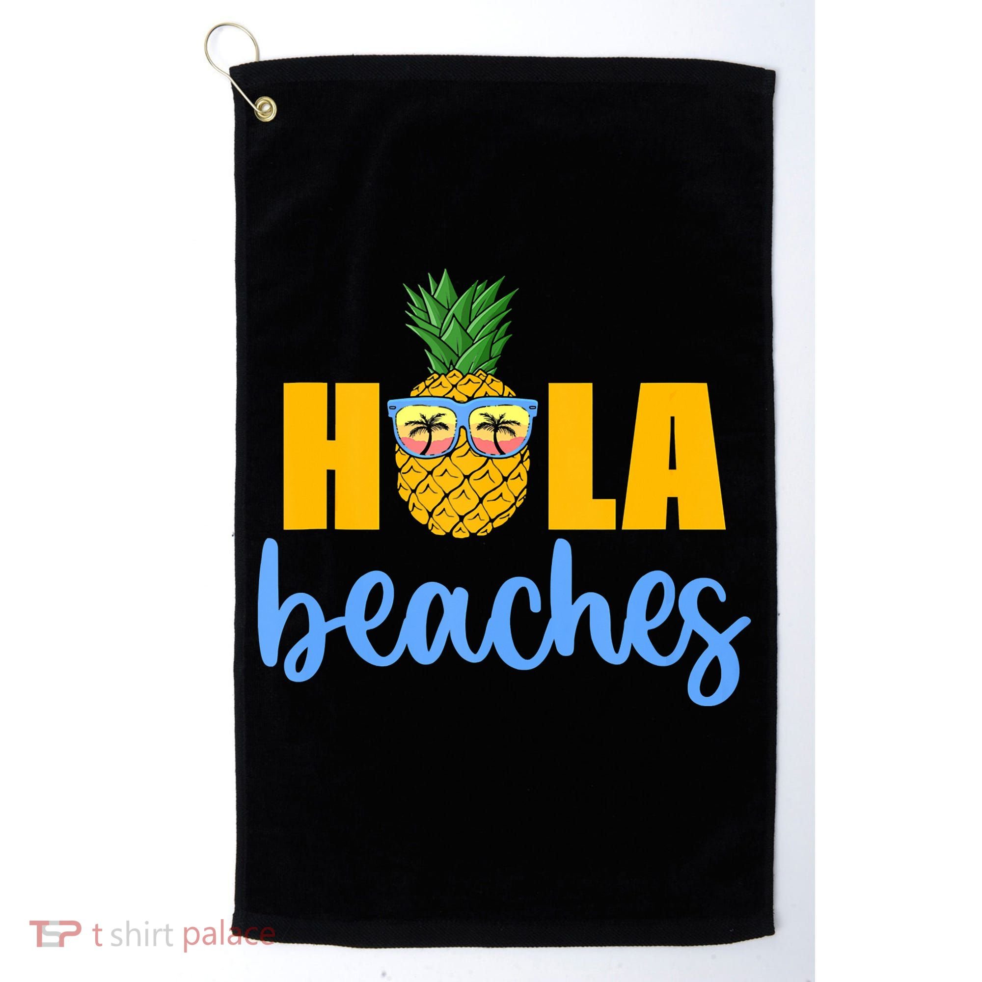 Hola Beaches Funny Beach Vacation Summer For Golf Towel