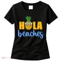 Hola Beaches Funny Beach Vacation Summer For Women's T-Shirt thumb 0