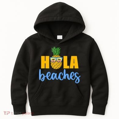 Hola Beaches Funny Beach Vacation Summer For Kids Hoodie