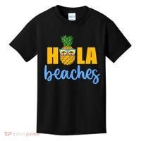 Hola Beaches Funny Beach Vacation Summer For Kids T-Shirt thumb 0