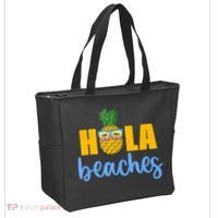 Hola Beaches Funny Beach Vacation Summer For Tote Bag thumb 2