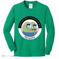 Honestly Bird Free Speech Shert PEPE The Frog Kids Long Sleeve Shirt thumb 0
