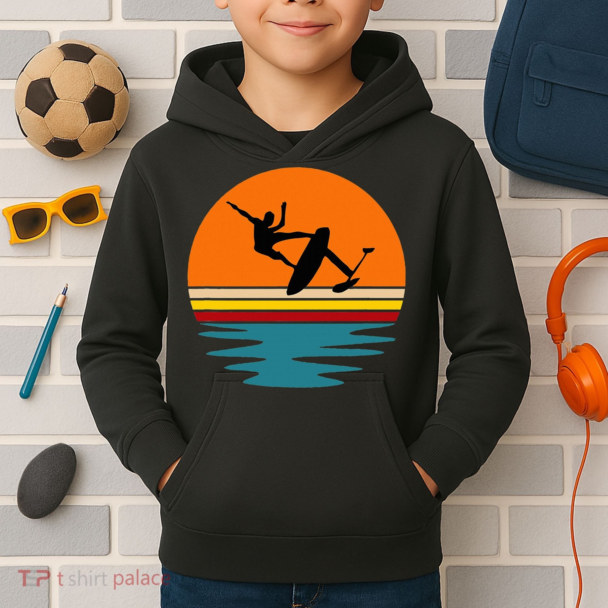 Hydrofoil Board Foil Surf Kids Hoodie