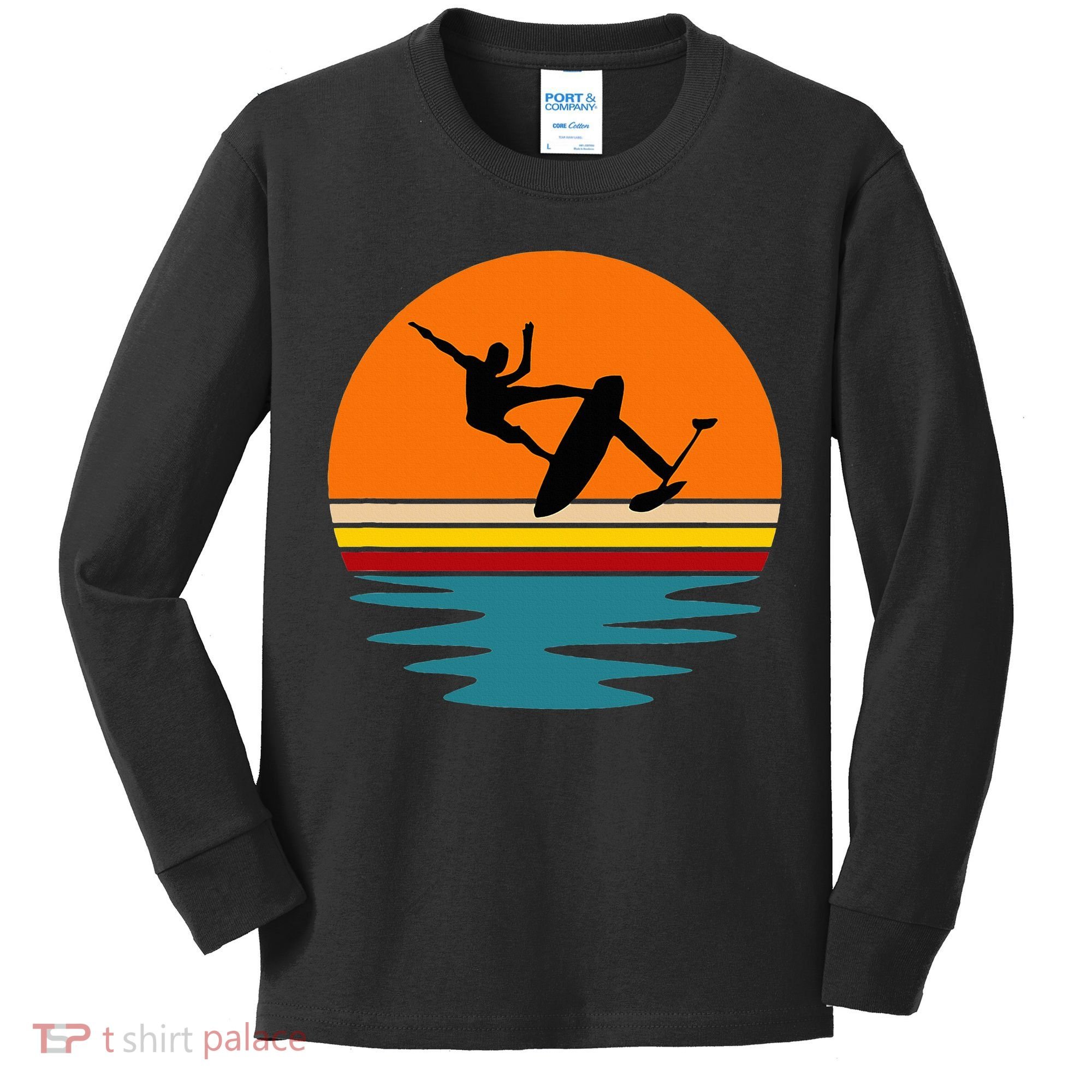 Hydrofoil Board Foil Surf Kids Long Sleeve Shirt