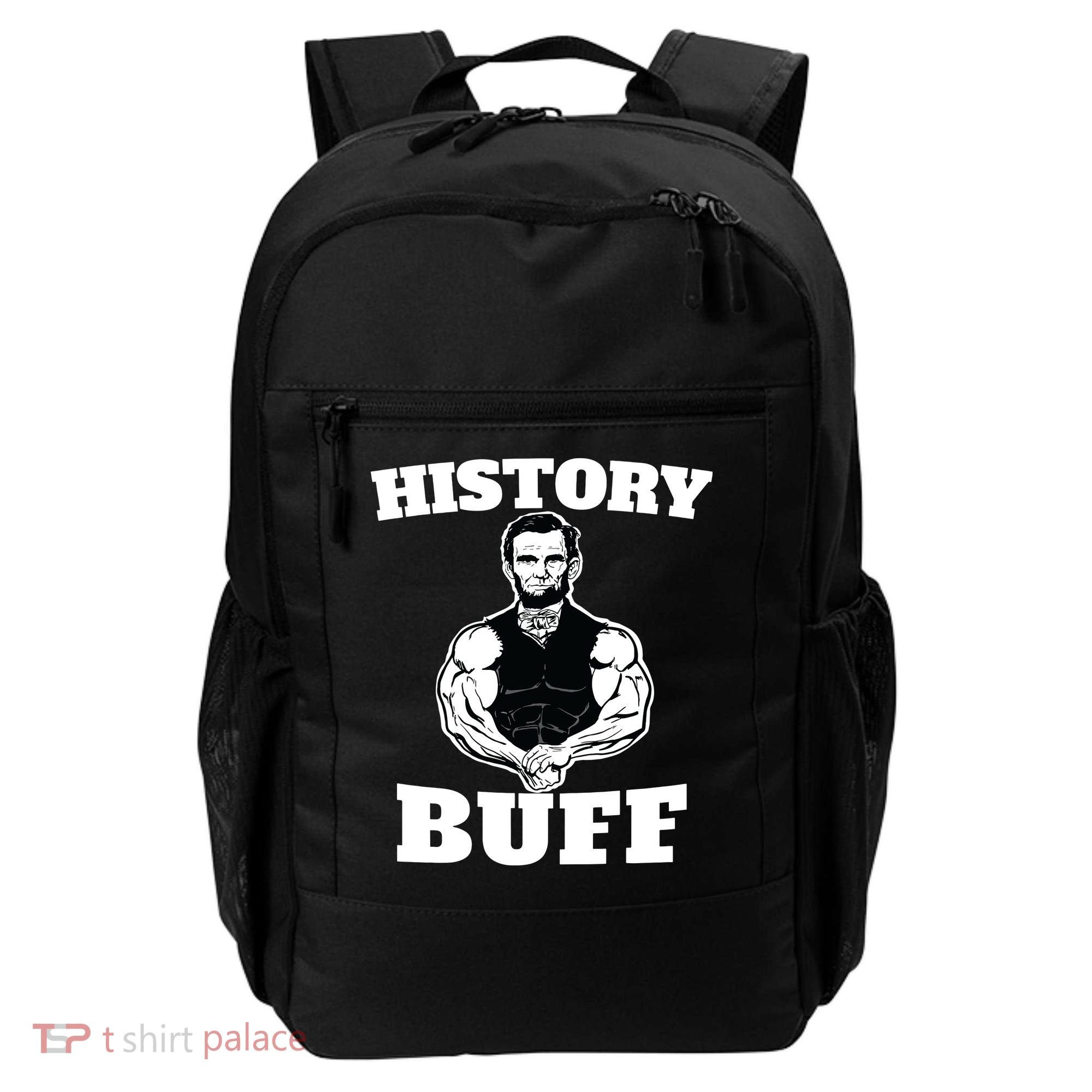 History Buff Funny Abraham Lincoln Weightlifting Backpack