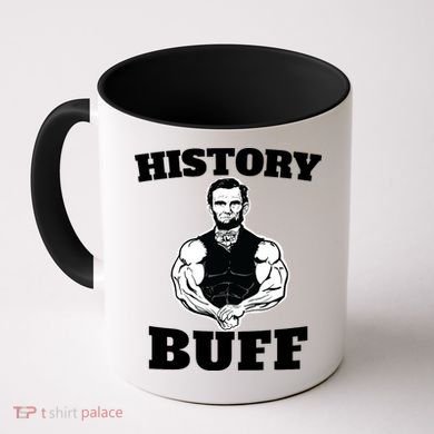History Buff Funny Abraham Lincoln Weightlifting Coffee Mug