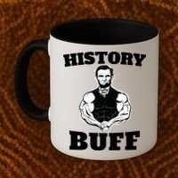 History Buff Funny Abraham Lincoln Weightlifting Coffee Mug thumb 2