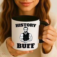 History Buff Funny Abraham Lincoln Weightlifting Coffee Mug thumb 3