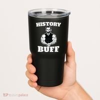 History Buff Funny Abraham Lincoln Weightlifting Tumbler thumb 2