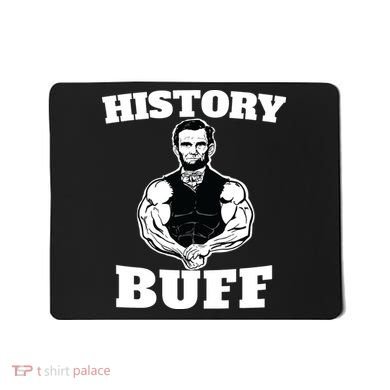 History Buff Funny Abraham Lincoln Weightlifting Mousepad