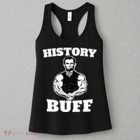 History Buff Funny Abraham Lincoln Weightlifting Women's Tank Top thumb 3