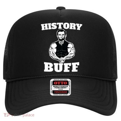 History Buff Funny Abraham Lincoln Weightlifting Hat