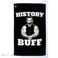 History Buff Funny Abraham Lincoln Weightlifting Golf Towel thumb 0