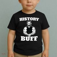 History Buff Funny Abraham Lincoln Weightlifting Toddler T-Shirt thumb 2