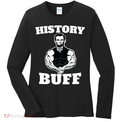 History Buff Funny Abraham Lincoln Weightlifting Women's Long Sleeve Shirt