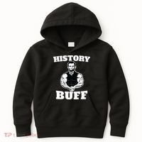 History Buff Funny Abraham Lincoln Weightlifting Kids Hoodie thumb 0