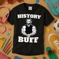 History Buff Funny Abraham Lincoln Weightlifting Kids T-Shirt thumb 3