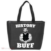 History Buff Funny Abraham Lincoln Weightlifting Tote Bag thumb 0