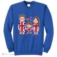 Happy British Family Wears The Union Jack Of Great Britain Gift Sweatshirt thumb 0