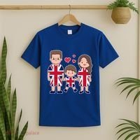 Happy British Family Wears The Union Jack Of Great Britain Gift T-Shirt thumb 2