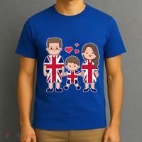 Happy British Family Wears The Union Jack Of Great Britain Gift T-Shirt thumb 3