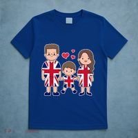 Happy British Family Wears The Union Jack Of Great Britain Gift T-Shirt thumb 5