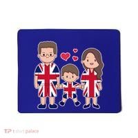 Happy British Family Wears The Union Jack Of Great Britain Gift Mousepad thumb 0