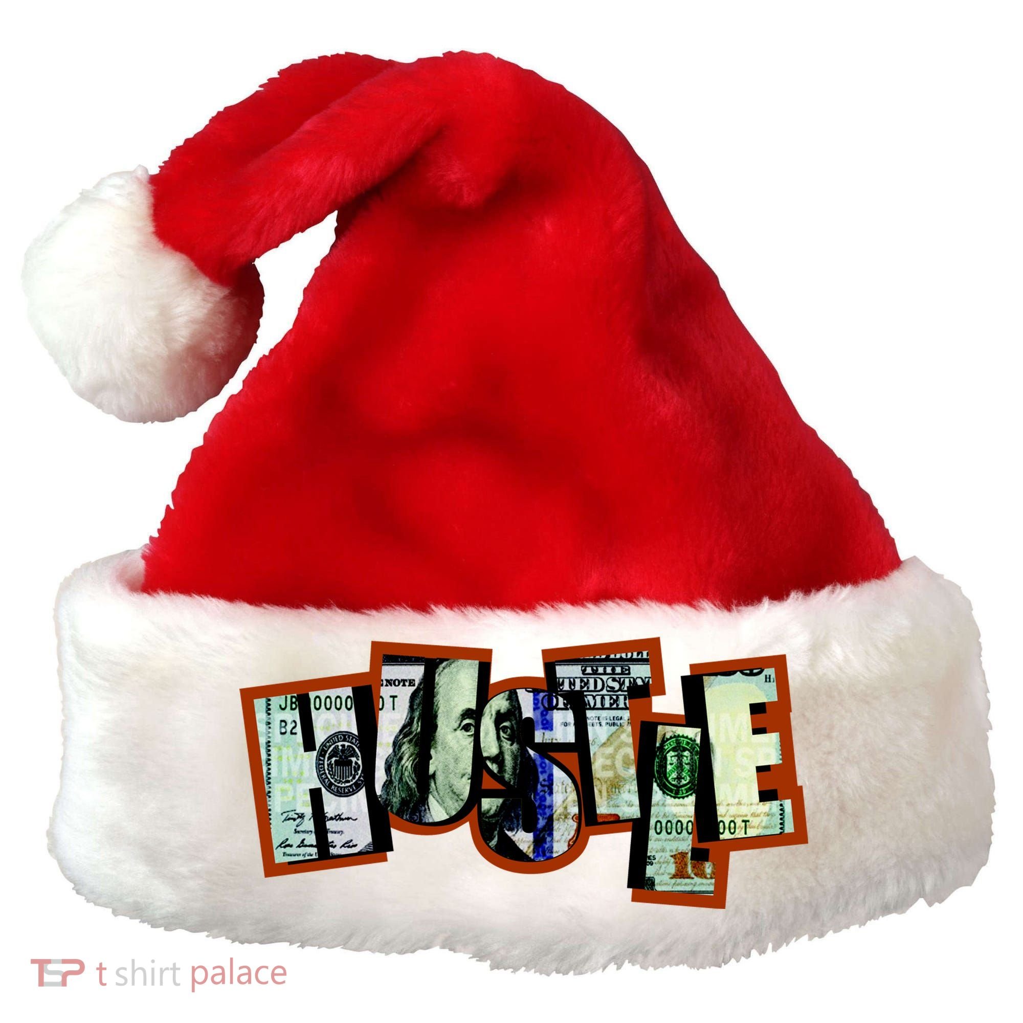 Hustle Ben Franklin Santa Hat