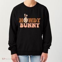 Howdy Bunny Funny Cute Cowboy Cowgirl Easter Women's Sweatshirt thumb 0