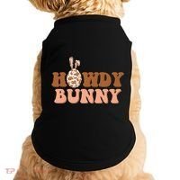 Howdy Bunny Funny Cute Cowboy Cowgirl Easter Doggie Tank thumb 0