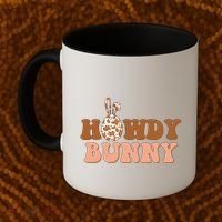 Howdy Bunny Funny Cute Cowboy Cowgirl Easter Coffee Mug thumb 2